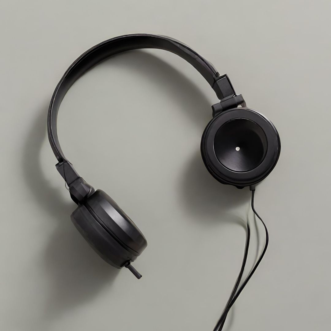 Sleek Comfort-Fit Over-Ear Headphones, view 2