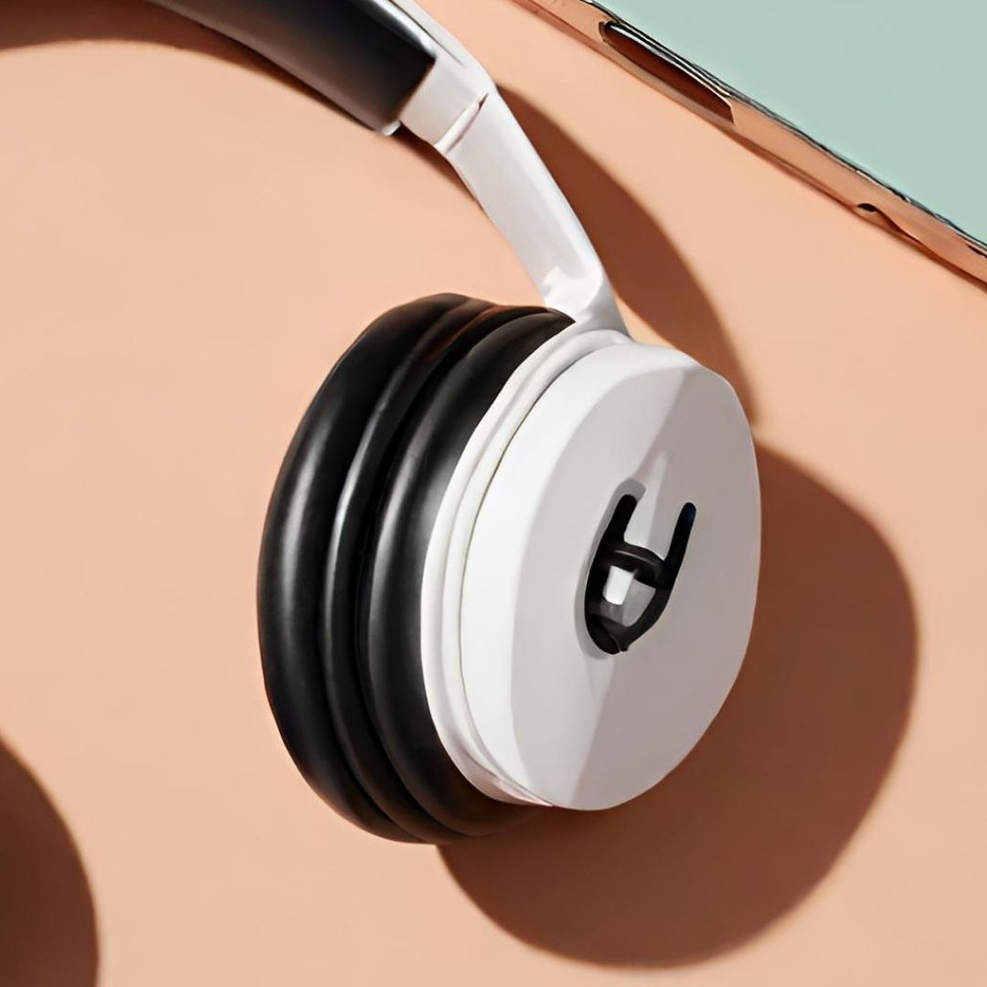 Sleek Wireless Headphone & Inked Earbud Set, view 3