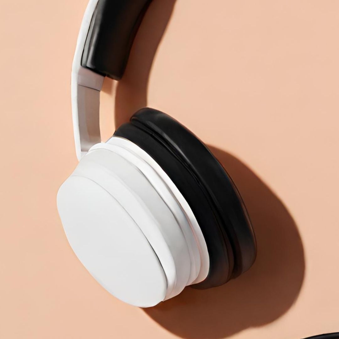 Sleek Wireless Headphone & Inked Earbud Set, view 2